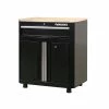 Husky Ready-to-Assemble 24-Gauge Steel 1-Drawer 2-Door Garage Base Cabinet in Black (28 in. W x 33 in. H x 18 in. D -Tools Sales black husky free standing cabinets g2801b us 64 1000
