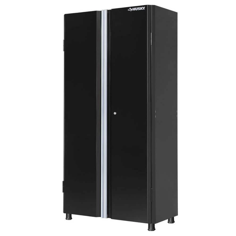 Husky Ready-to-Assemble 24-Gauge Steel Freestanding Garage Cabinet in Black (36 in. W x 72 in. H x 18 in. D) 3 Husky Ready-to-Assemble 24-Gauge Steel Freestanding Garage Cabinet in Black (36 in. W x 72 in. H x 18 in. D)