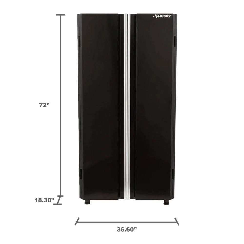 Husky Ready-to-Assemble 24-Gauge Steel Freestanding Garage Cabinet in Black (36 in. W x 72 in. H x 18 in. D) 13 Husky Ready-to-Assemble 24-Gauge Steel Freestanding Garage Cabinet in Black (36 in. W x 72 in. H x 18 in. D) - Image 11