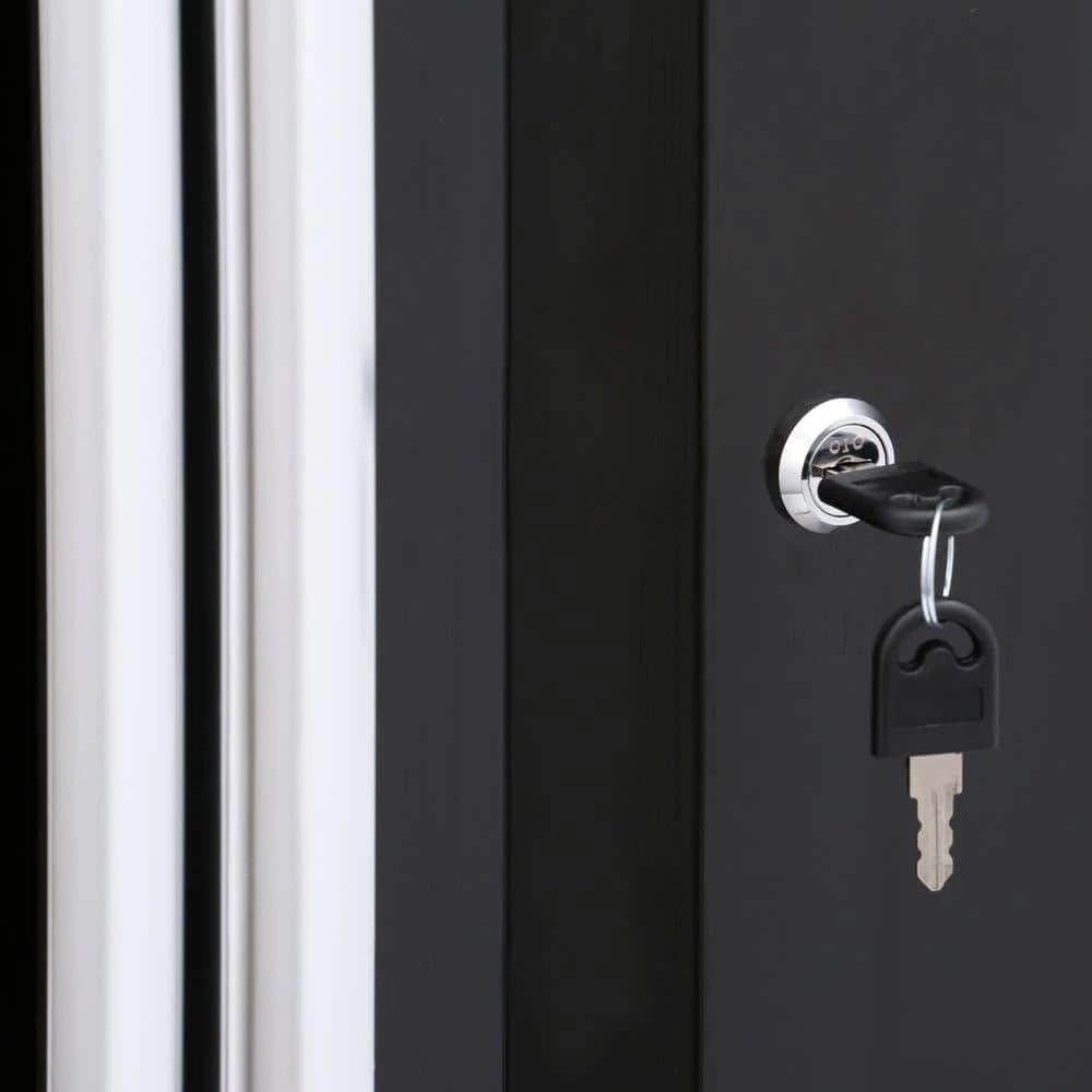 Husky Ready-to-Assemble 24-Gauge Steel Freestanding Garage Cabinet in Black (36 in. W x 72 in. H x 18 in. D) 9 Husky Ready-to-Assemble 24-Gauge Steel Freestanding Garage Cabinet in Black (36 in. W x 72 in. H x 18 in. D) - Image 7