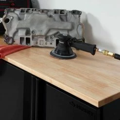 Husky Heavy Duty Welded 20-Gauge Steel 2-Door Garage Base Cabinet in Black (28 in. W x 32 in. H x 21.5 in. D) -Tools Sales black husky free standing cabinets htc1000001 4f 1000