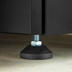 Husky Extra Wide Heavy Duty Welded 20-Gauge Steel 2-Door Garage Base Cabinet in Black (32 in. W x 33 in. H x 21.5 in. D) -Tools Sales black husky free standing cabinets htc1000001 ex 44 1000