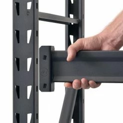 Husky 3-Tier Heavy Duty Industrial Welded Steel Garage Storage Shelving Unit in Black (65 in. W x 54 in. H x 24 in. D) -Tools Sales black husky freestanding shelving units hbr652454w3 c3 1000