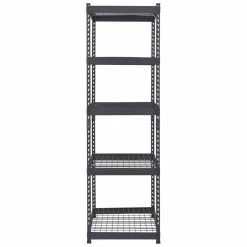 Husky 5-Tier Heavy Duty Boltless Steel Garage Storage Shelving Unit in Black (48 in. W x 78 in. H x 24 in. D) -Tools Sales black husky freestanding shelving units n2r482478w5b 1d 1000