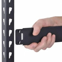 Husky 5-Tier Heavy Duty Boltless Steel Garage Storage Shelving Unit in Black (48 in. W x 78 in. H x 24 in. D) -Tools Sales black husky freestanding shelving units n2r482478w5b 1f 1000