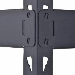 Husky 5-Tier Heavy Duty Boltless Steel Garage Storage Shelving Unit in Black (48 in. W x 78 in. H x 24 in. D) -Tools Sales black husky freestanding shelving units n2r482478w5b 44 1000