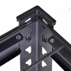 Husky 5-Tier Heavy Duty Boltless Steel Garage Storage Shelving Unit in Black (48 in. W x 78 in. H x 24 in. D) -Tools Sales black husky freestanding shelving units n2r482478w5b 66 1000