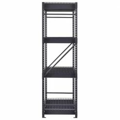 Husky 4-Tier Industrial Duty Steel Freestanding Garage Storage Shelving Unit in Black (77 in. W x 78 in. H x 24 in. D) 19 Husky 4-Tier Industrial Duty Steel Freestanding Garage Storage Shelving Unit in Black (77 in. W x 78 in. H x 24 in. D) -Tools Sales black husky freestanding shelving units n2w772478w4b 1d 1000