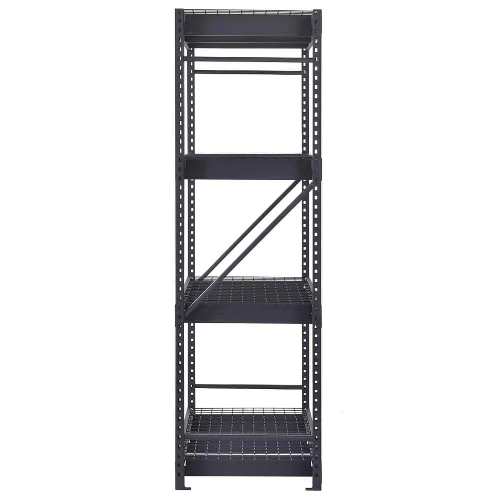 Husky 4-Tier Industrial Duty Steel Freestanding Garage Storage Shelving Unit in Black (77 in. W x 78 in. H x 24 in. D) 6 Husky 4-Tier Industrial Duty Steel Freestanding Garage Storage Shelving Unit in Black (77 in. W x 78 in. H x 24 in. D) - Image 5