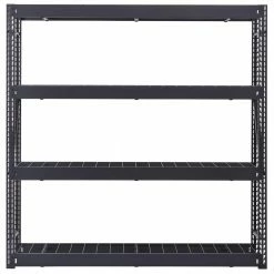 Husky 4-Tier Industrial Duty Steel Freestanding Garage Storage Shelving Unit in Black (77 in. W x 78 in. H x 24 in. D) 21 Husky 4-Tier Industrial Duty Steel Freestanding Garage Storage Shelving Unit in Black (77 in. W x 78 in. H x 24 in. D) -Tools Sales black husky freestanding shelving units n2w772478w4b 77 1000