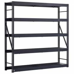 Husky 5-Tier Industrial Duty Steel Freestanding Garage Storage Shelving Unit in Black (90 in. W x 90 in. H x 24 in. D) 18 Husky 5-Tier Industrial Duty Steel Freestanding Garage Storage Shelving Unit in Black (90 in. W x 90 in. H x 24 in. D) -Tools Sales black husky freestanding shelving units n2w902490w5b 40 1000