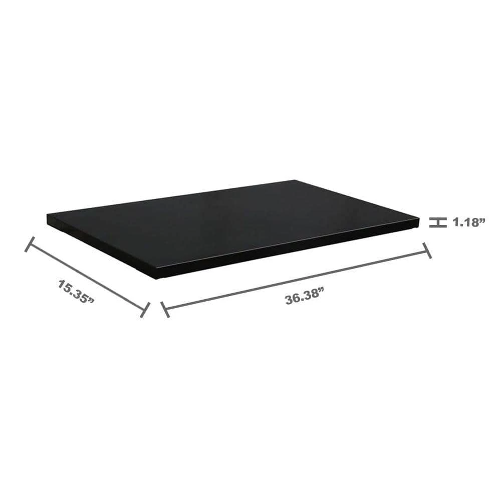 Husky 2-Pack Steel Shelf Set in Black (36 in. W x 15 in. D) for Ready-to-Assemble 36 in. Freestanding Garage Cabinet 5 Husky 2-Pack Steel Shelf Set in Black (36 in. W x 15 in. D) for Ready-to-Assemble 36 in. Freestanding Garage Cabinet - Image 3