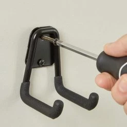 Husky Small Wall Mounted U-Hook -Tools Sales black husky garage storage hooks 860715 fa 1000