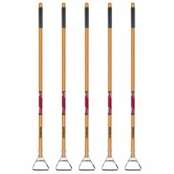 Husky 5-Piece Action Hoe with Grip Garden Tool Set
