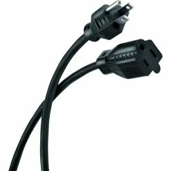 Husky 50 ft. 14/3 Oil Resistant Indoor/Outdoor Extension Cord, Black -Tools Sales black husky general purpose cords hd 277 614 d4 1000