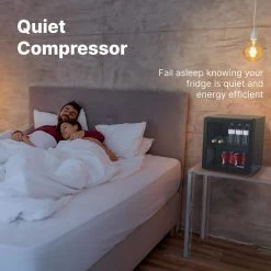 Husky 1.5 Cu. ft. Glass Door Freestanding Countertop Beverage Refrigerator with Reversible Door without Freezer (Black) 17 Husky 1.5 Cu. ft. Glass Door Freestanding Countertop Beverage Refrigerator with Reversible Door without Freezer (Black) -Tools Sales black husky mini fridges osfg011 bm fa 1000