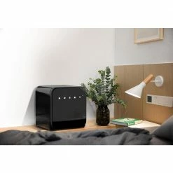 Husky 1.51 Cu. ft. 40-Can Retro Freestanding Quiet Compact Countertop Mini Fridge with Reversible Door without Freezer (Black) -Tools Sales black husky mini fridges osfr002 bm 31 1000