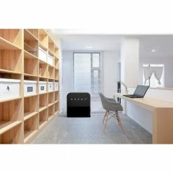 Husky 1.51 Cu. ft. 40-Can Retro Freestanding Quiet Compact Countertop Mini Fridge with Reversible Door without Freezer (Black) -Tools Sales black husky mini fridges osfr002 bm 4f 1000