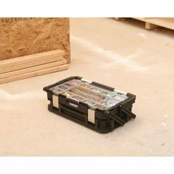 Husky 22 in. 22-Compartment Connect Cantilever Organizer for Small Parts Organizer -Tools Sales black husky modular tool storage systems 230379 40 1000