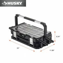 Husky 22 in. 22-Compartment Connect Cantilever Organizer for Small Parts Organizer -Tools Sales black husky modular tool storage systems 230379 77 1000
