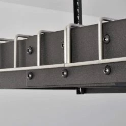 Husky Adjustable Height Overhead Ceiling Mount Garage Rack in Black (42 in. H x 96 in. W x 32 in. D) 26 Husky Adjustable Height Overhead Ceiling Mount Garage Rack in Black (42 in. H x 96 in. W x 32 in. D) -Tools Sales black husky overhead garage storage acr3296b p 1f 1000
