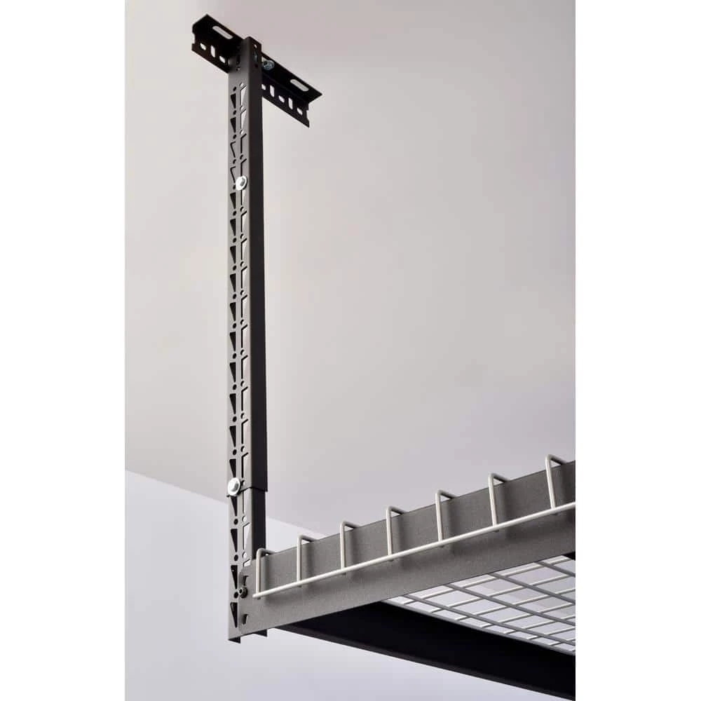 Husky Adjustable Height Overhead Ceiling Mount Garage Rack in Black (42 in. H x 96 in. W x 32 in. D) 8 Husky Adjustable Height Overhead Ceiling Mount Garage Rack in Black (42 in. H x 96 in. W x 32 in. D) - Image 6