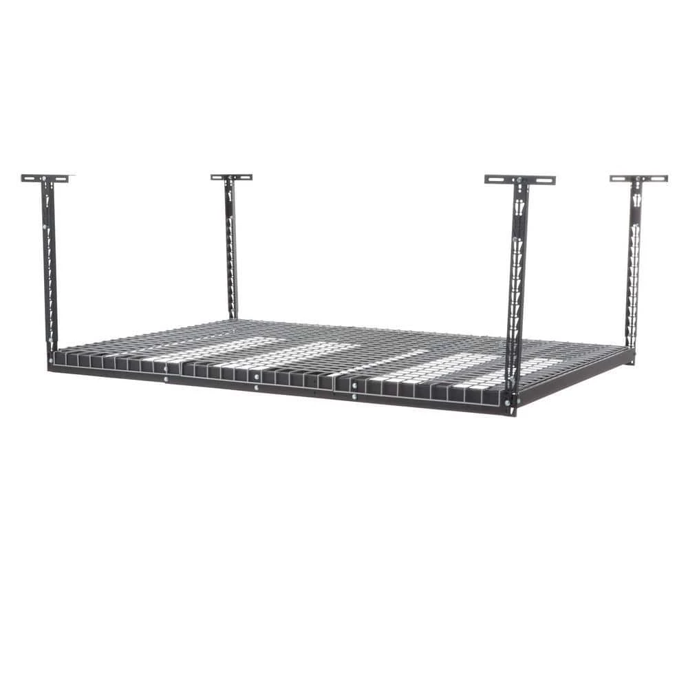 Husky Adjustable Height Overhead Ceiling Mount Garage Rack in Black (42 in. H x 96 in. W x 32 in. D) 4 Husky Adjustable Height Overhead Ceiling Mount Garage Rack in Black (42 in. H x 96 in. W x 32 in. D) - Image 2
