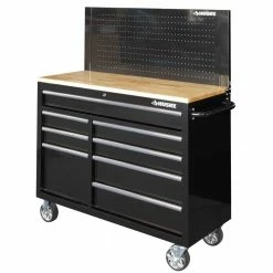 Husky 46 in. Pegboard Back Wall for Mobile Workbench -Tools Sales black husky pegboards d6tc09001 d4 1000