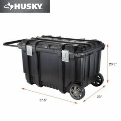 Husky 37 in. Rolling Tool Box Utility Cart Black -Tools Sales black husky portable tool boxes 209261 77 1000