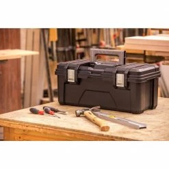 Husky 26 in. Black Plastic Portable Tool Box with Metal Latches -Tools Sales black husky portable tool boxes 235580 c3 1000
