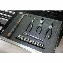 Husky 18 in. x 100 in. Black Premium Solid Drawer Liner -Tools Sales black husky shelf liners drawer liners dtc130001 a0 1000