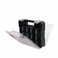 Husky 34-Compartment Plastic Double Sided Small Parts Organizer -Tools Sales black husky small parts organizers thd2020 001 4f 1000