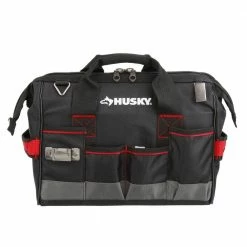 Husky 14 in. Large Mouth Tool Bag 17 Husky 14 in. Large Mouth Tool Bag -Tools Sales black husky tool bags 67125 02 4f 1000