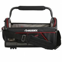Husky 20 in. Pro Tool Tote with Removable Tool Wall -Tools Sales black husky tool bags 67129 02 c3 1000