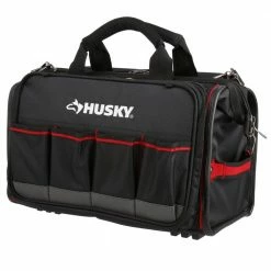 Husky 18 in. Tech Tool Bag -Tools Sales black husky tool bags 67130 02 44 1000