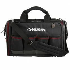 Husky 18 in. Tech Tool Bag -Tools Sales black husky tool bags 67130 02 4f 1000