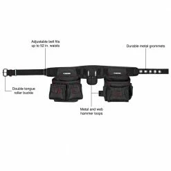 Husky 2-Bag 10-Pocket Black Contractor's Work Tool Belt 12 Husky 2-Bag 10-Pocket Black Contractor's Work Tool Belt -Tools Sales black husky tool belts hd858759 th 40 1000