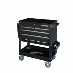 Husky 33 in 4-Drawer Mechanics Cart with Extended Side Table and Bottle Tray 27 Husky 33 in 4-Drawer Mechanics Cart with Extended Side Table and Bottle Tray -Tools Sales black husky tool carts xhouc3304b11 44 1000