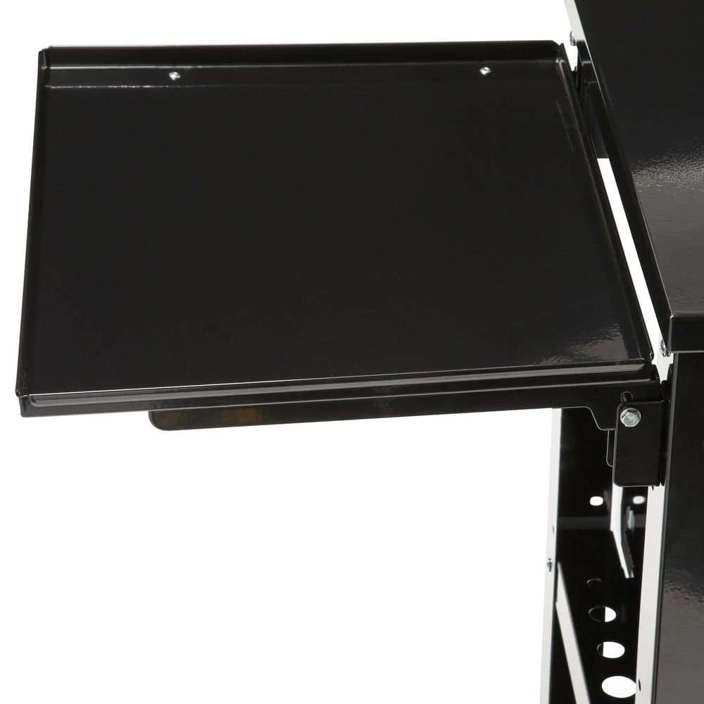 Husky 33 in 4-Drawer Mechanics Cart with Extended Side Table and Bottle Tray 10 Husky 33 in 4-Drawer Mechanics Cart with Extended Side Table and Bottle Tray - Image 8