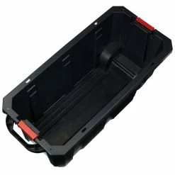 Husky 45 Gal. Latch and Stack Tote with Wheels in Black with Red Lid 22 Husky 45 Gal. Latch and Stack Tote with Wheels in Black with Red Lid -Tools Sales black red husky storage bins 206201 77 1000