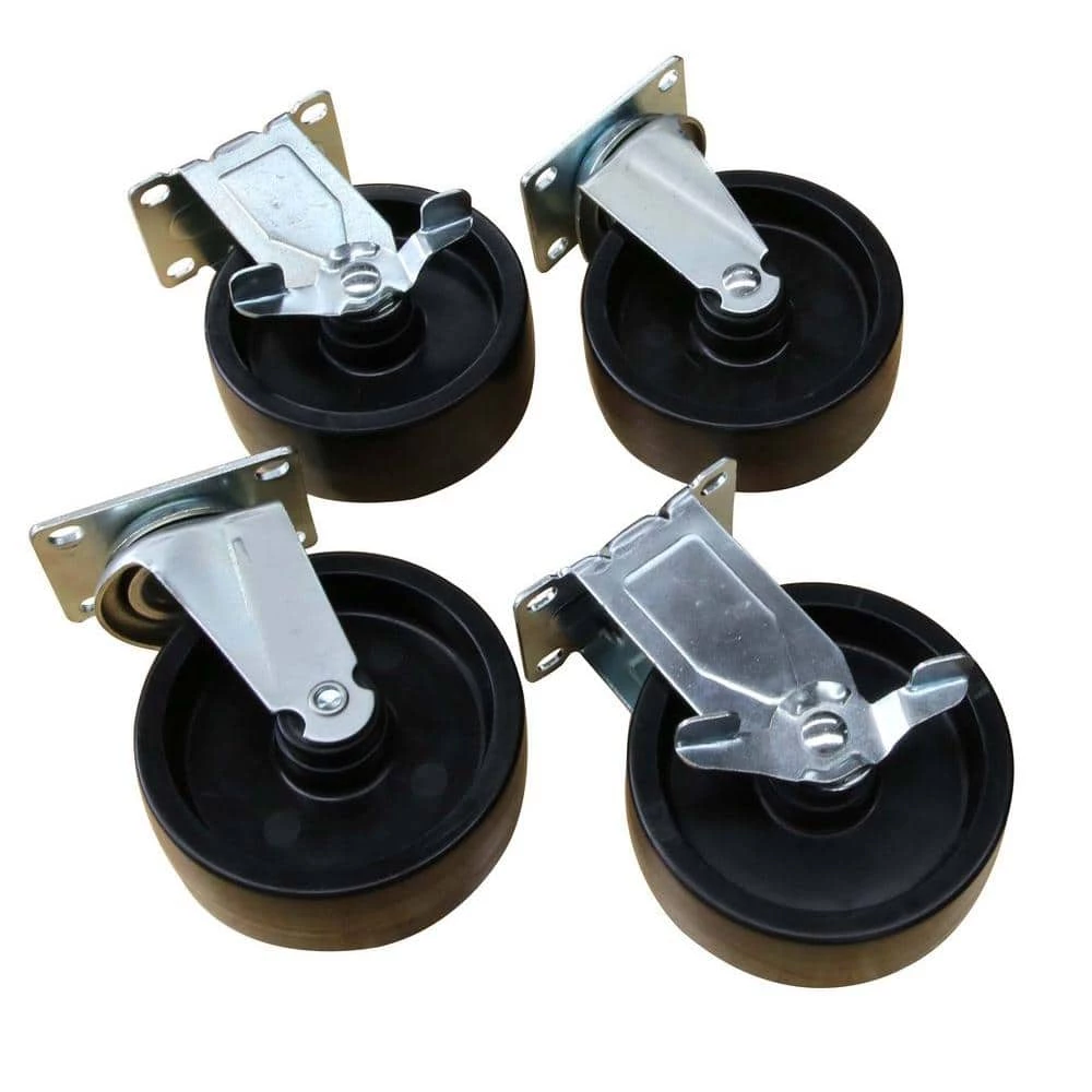 Husky 5 in. Caster Kit for Ready-to-Assemble Steel Garage Base Cabinets 3 Husky 5 in. Caster Kit for Ready-to-Assemble Steel Garage Base Cabinets