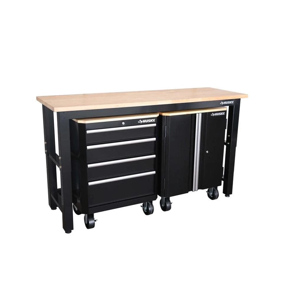 Husky 5 in. Caster Kit for Ready-to-Assemble Steel Garage Base Cabinets 2 Husky 5 in. Caster Kit for Ready-to-Assemble Steel Garage Base Cabinets - Image 2