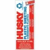 Husky 10 ft. x 25 ft. Black 3.5 mil Polyethylene Sheeting -Tools Sales blacks husky plastic sheeting rshk3510 25b u 64 1000