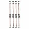 Husky 12 ft. x 1 in. Ratchet Tie Down with S Hook (4-Pack)