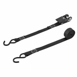 Husky 15 ft. x 1 in. Ratchet Tie-Down Strap with S-Hook 15 Husky 15 ft. x 1 in. Ratchet Tie-Down Strap with S-Hook -Tools Sales blacks husky ratchet straps fh0867 31 1000