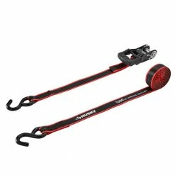 Husky 16 ft. x 1.25 in. Ratchet Tie-Down Straps with S-Hook (2-Pack) -Tools Sales blacks husky ratchet straps fh0935e 31 1000