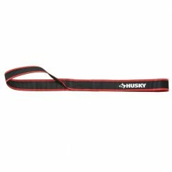 Husky 18 in. x 1-1/4 in. Soft Loop Strap (1-Pack) -Tools Sales blacks husky tie down hardware accessories fh1084t 40 1000