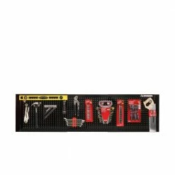 Husky 52 in. W to 72 in. Adjustable Pegboard, Gloss Black -Tools Sales gloss black husky pegboards hoaa52b11 fa 1000