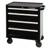 Husky 26.5 in. W x 18 in. D Standard Duty 4-Drawer Rolling Tool Cabinet in Gloss Black -Tools Sales gloss black husky tool cabinets hkst98066bk 64 1000
