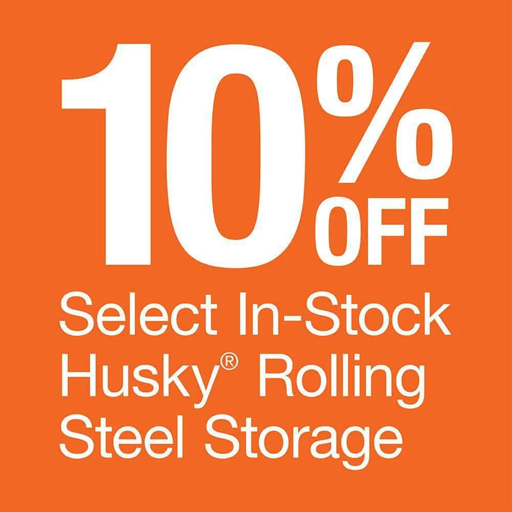 Husky 33 in. W 4-Drawer Mechanics Tool Utility Cart in Gloss Black 4 Husky 33 in. W 4-Drawer Mechanics Tool Utility Cart in Gloss Black - Image 2